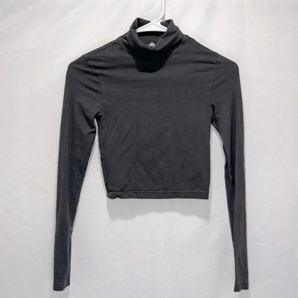 Cropped turtle neck XXS Divided by H&M grey gray long sleeve turtle neck neutral - Picture 1 of 6
